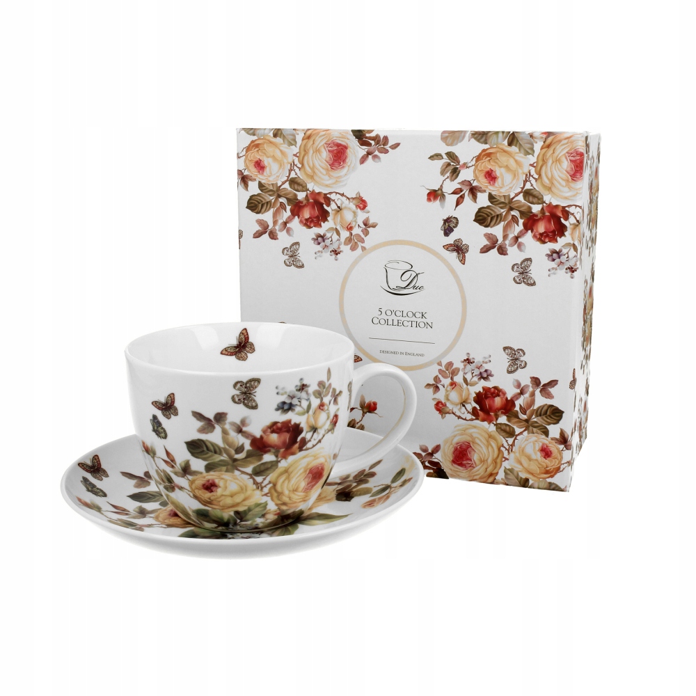 

Filiżanka Kawy Herbaty porcelanowa spodkiem 470 ml