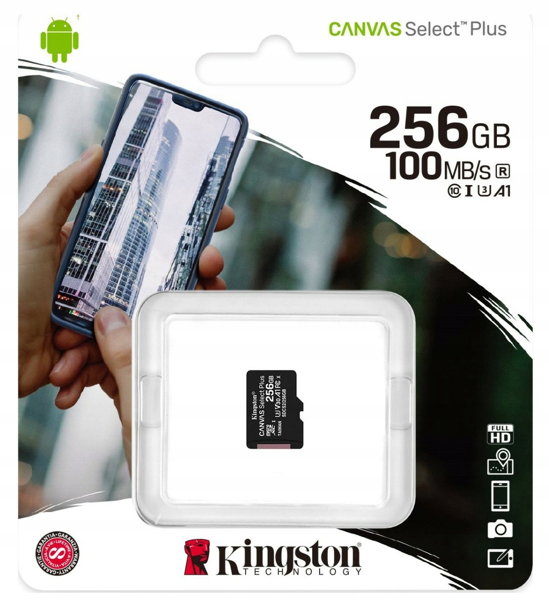 Karta Pamięci KINGSTON Canvas microSDXC 256GB Format karty microSD