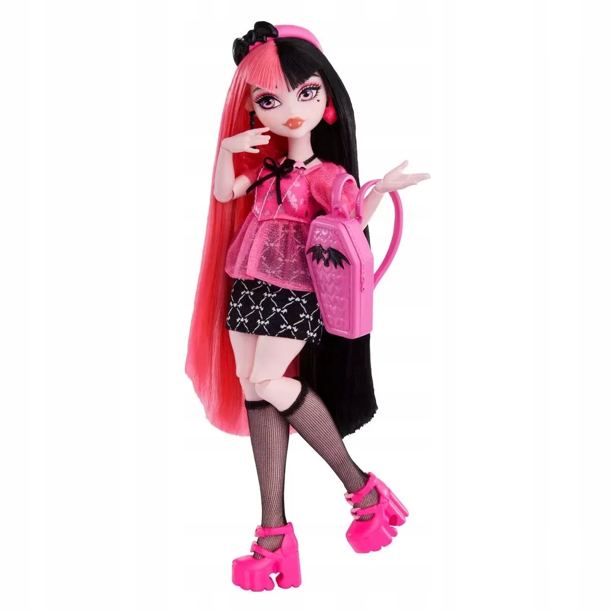 LALKA MONSTER HIGH DRACULAURA DAY OUT lalka +akcesoria HKY71 Model Draculaura