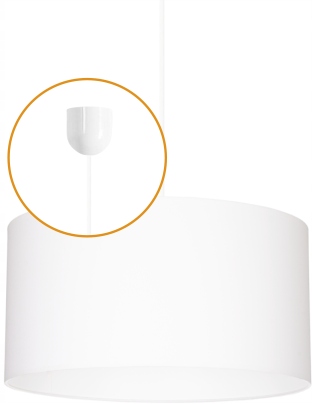 

Lampa wisząca Abażur Biała 30cm Led