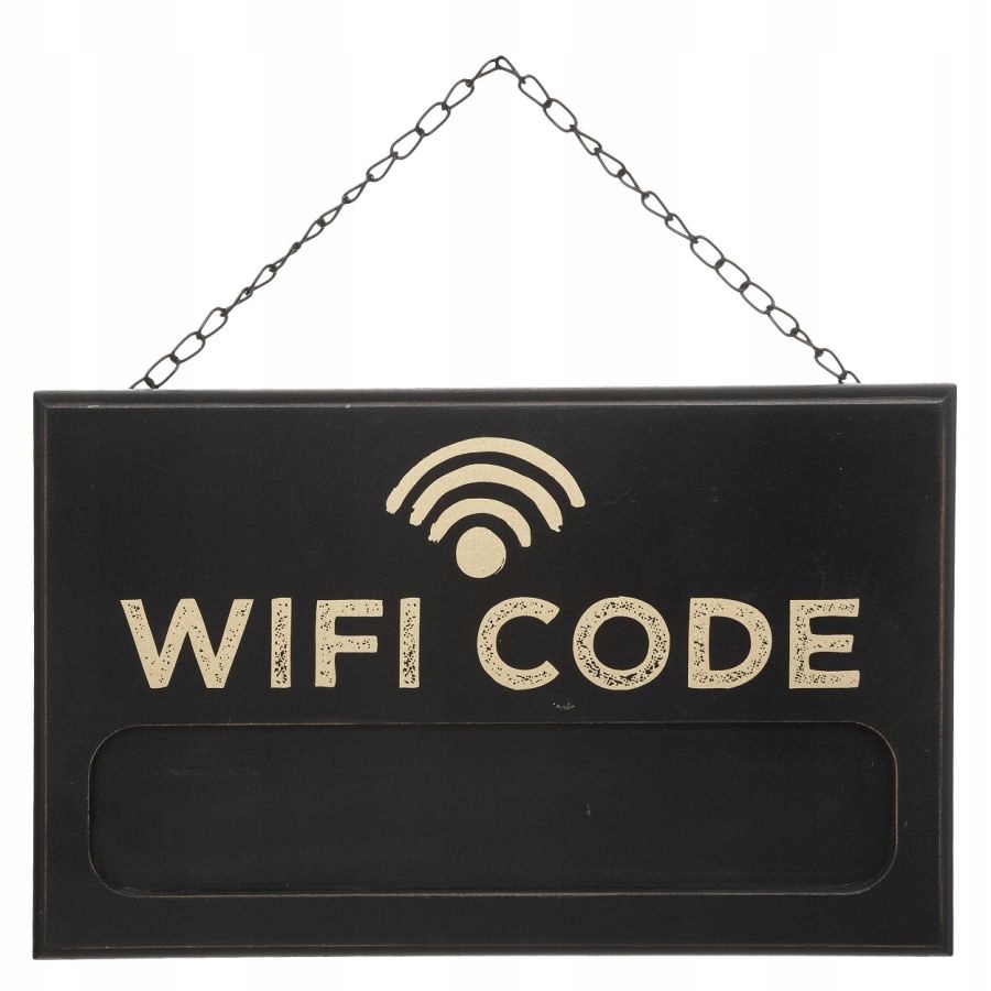 Dekoracja Kolekcja Soul szyld Wifi Code na drzwi