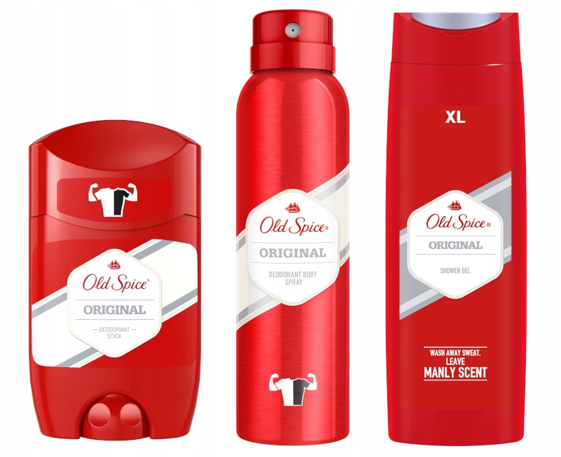 

Old Spice Original Zestaw SZTYFT+SPRAY+ŻEL400ml