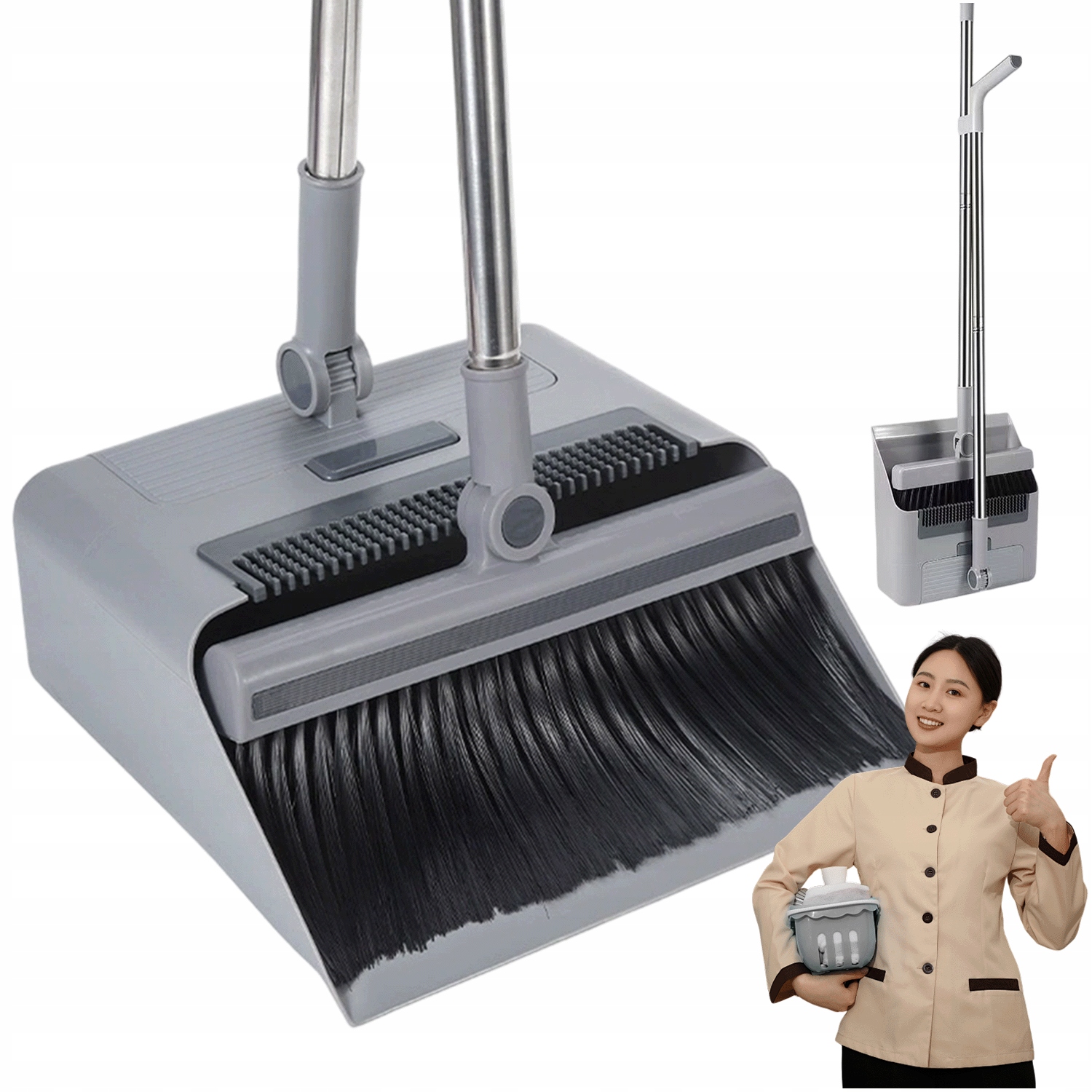 Sada Na Zametání Koštěte Smetáček Kartáč Se Zabruzeným Hřebenem