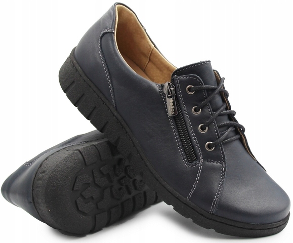 Dámské pohodlné kožené podzimní polobotky Helios 429 41