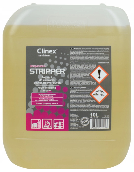

Clinex Dispersion Stripper 10L Usuwanie Polimerów
