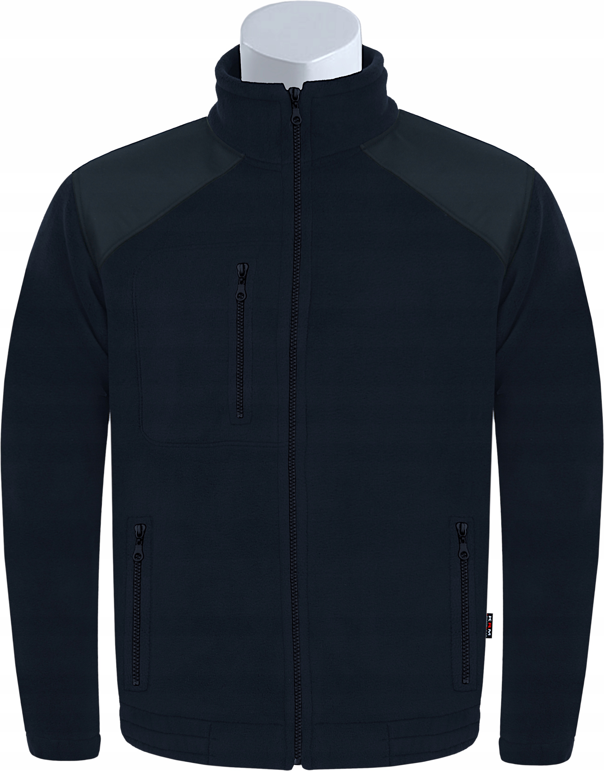 

Ciepła Bluza Polar 550g/m2 Kurtka 7XL czar. Polska