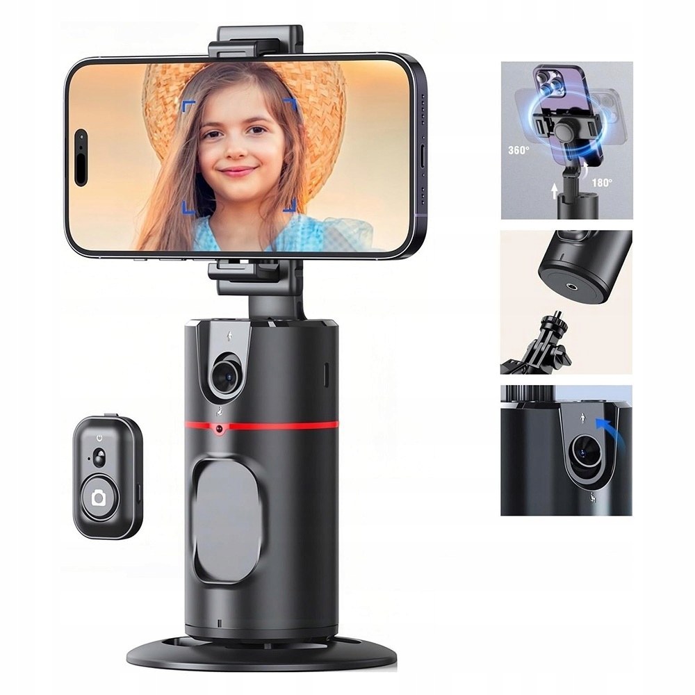 Gimbal Uchwyt na Telefon Sledzenie Twarzy Ai Gwint 1/4 Cala Pilot