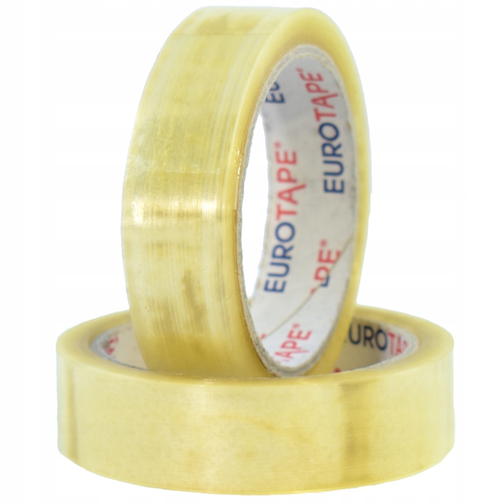 

6x Taśma pakowa 25x66 Transparent HotMelt Eurotape