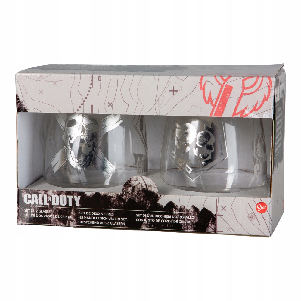 Velké Křišťálové Sklenice Call Of Duty Set 2 Ks Originál 510 ml