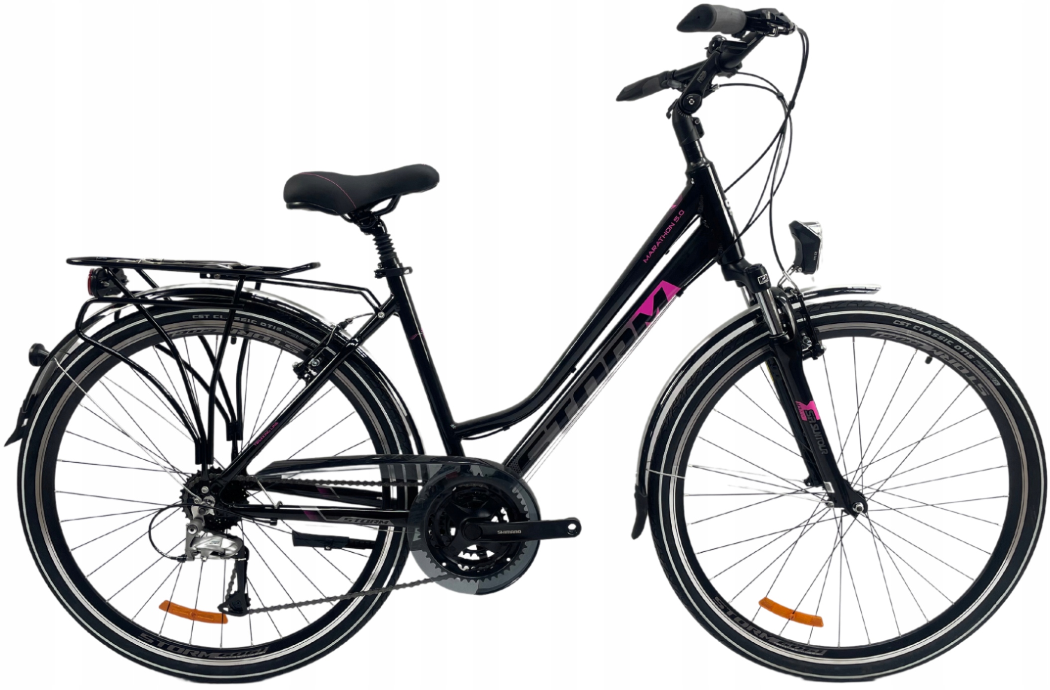 Rower Trekkingowy Storm Marathon 5.0 Lady rama 19 28 czarny 2025