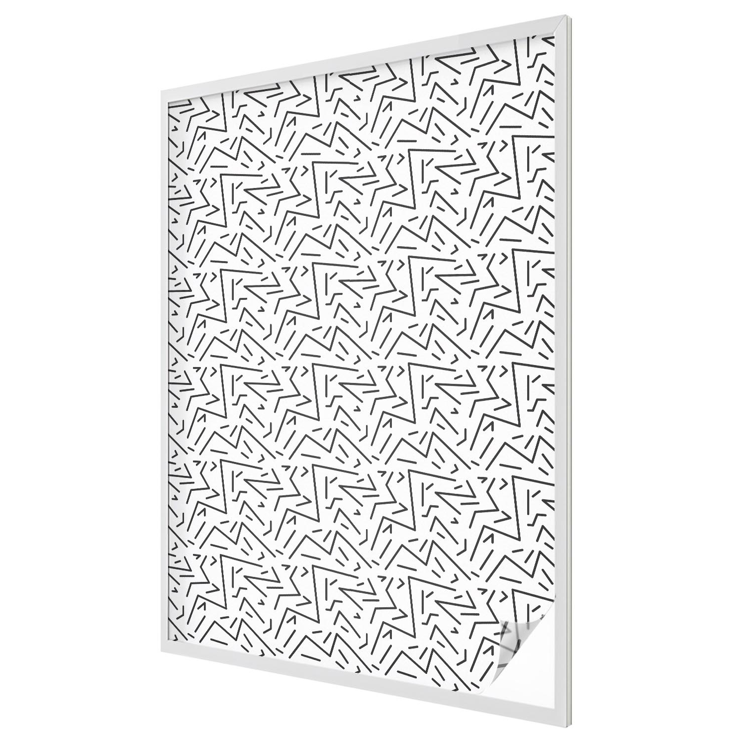 Samolepicí Fólie na sklo Dekorativní okno Abstraktní cikcaky 100x146