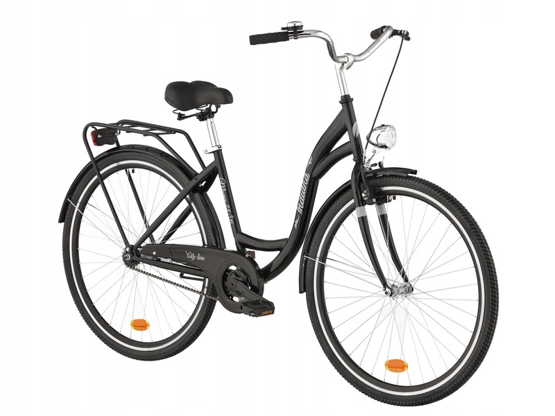 Rower miejski Indiana Moena S1B 28 cali damski Czarny