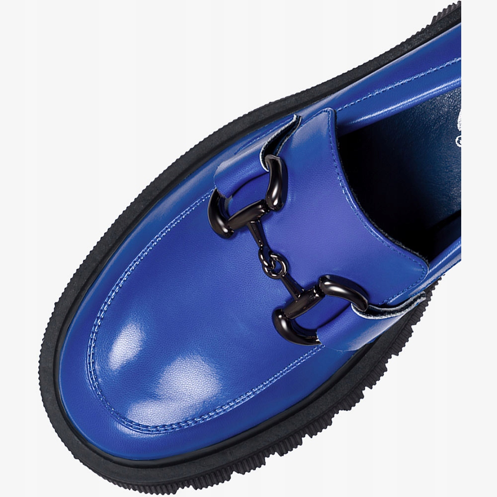 MOKASYNY PÓŁBUTY DAMSKIE BUTY MODNE NA PLATFORMIE CHABROWE WYGODNE NEW r 41 Kolor niebieski