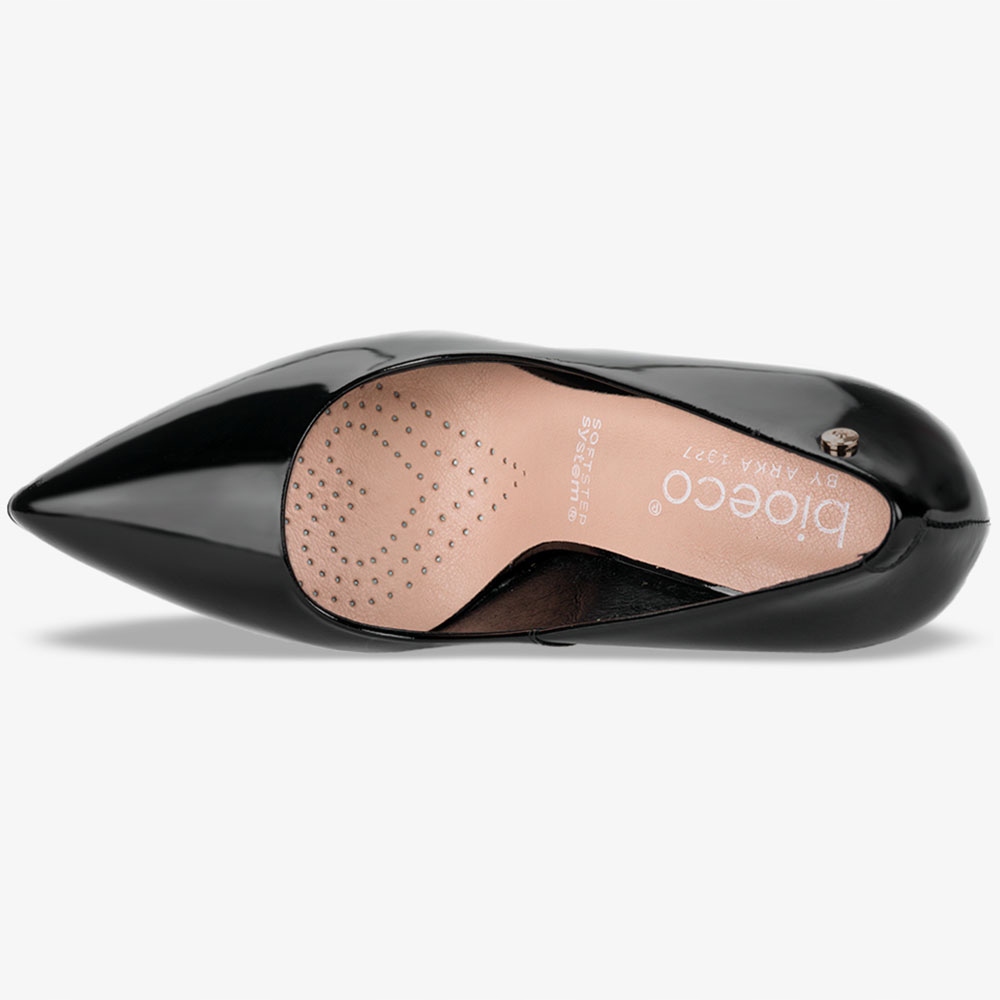 CZÓŁENKA NA OZDOBNYM OBCASIE SZPIC POLSKA SKÓRA 40 Rozmiar 40