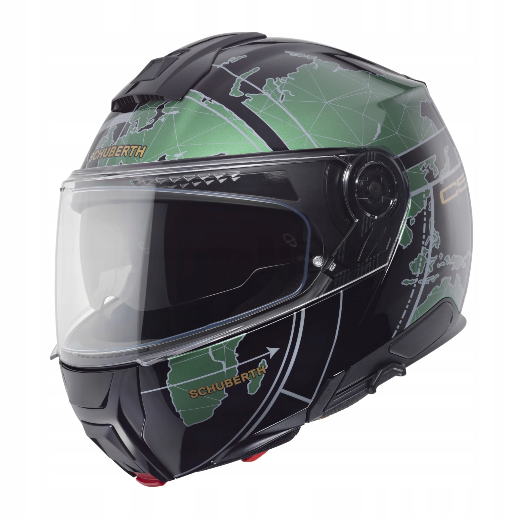 Motocyklová Prilba Schuberth C5 Globe Green Lesklá Pinlock veľkosť XL