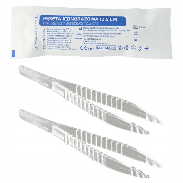 

Pęseta Sterylna Jednorazowa 12,5cm Pinceta 2 szt.