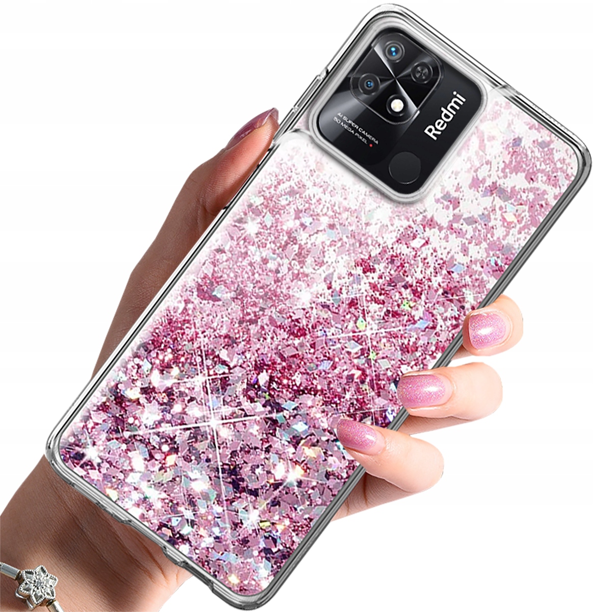 

Etui do Xiaomi Redmi 10C Case Brokat Szkło 9H