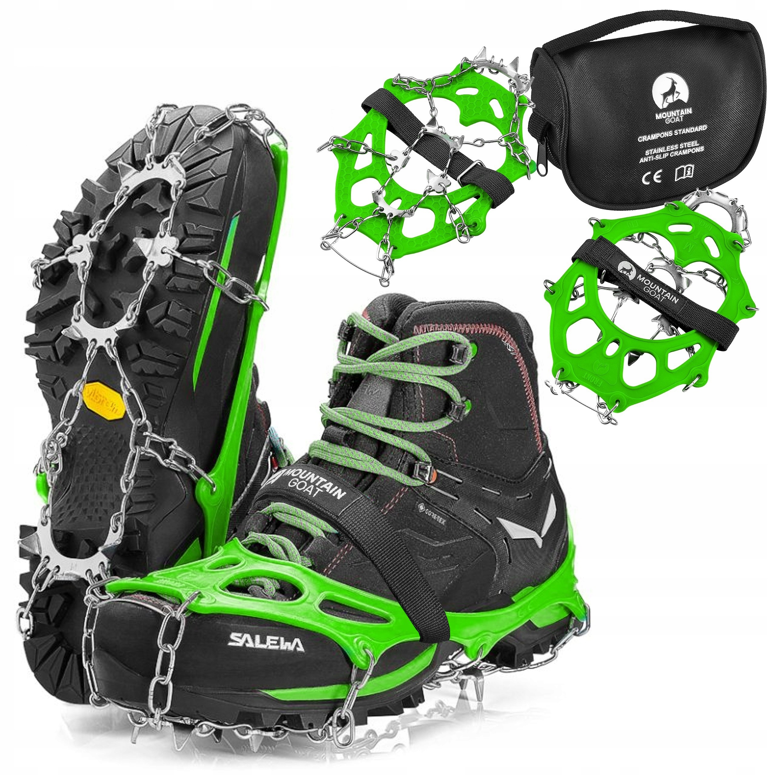 Mountain Goat XL raczki turystyczne 44-46 zielony