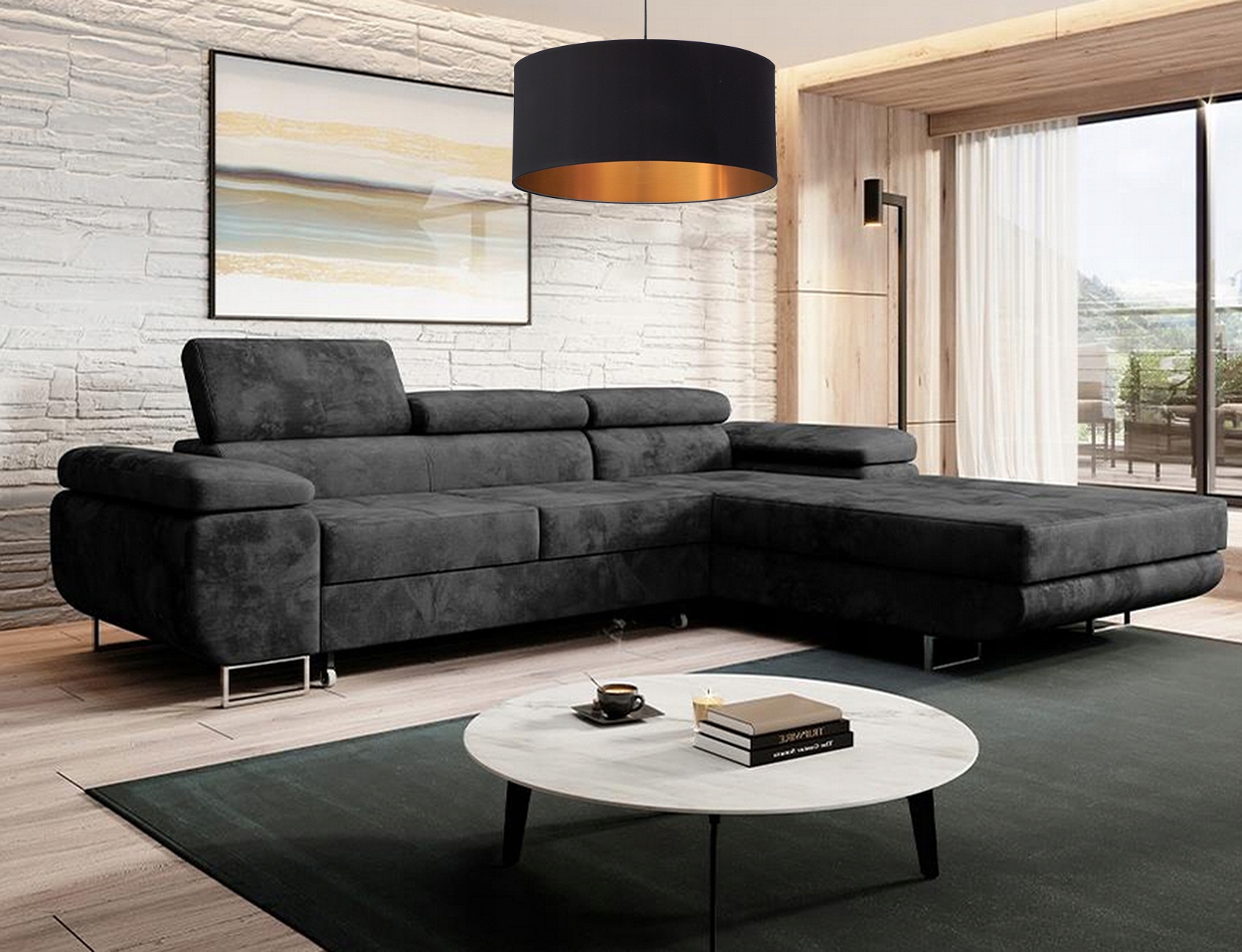 LAMPA WISZĄCA SUFITOWA PLAFON ŻYRANDOL LED FI30 SALON SYPIALNIA BIURO HOL Długość/wysokość 80 cm