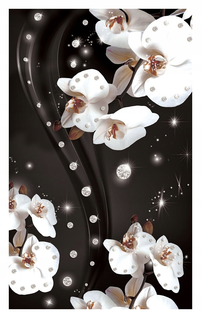 Fototapeta Orchideje s třpytkami se třpytkami vinylová 184x254 lepidlo