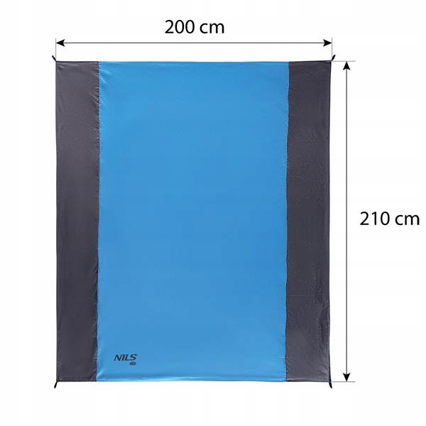 NC1716 MATA RIPSTOP PIKNIKOWA PLAŻOWA WYGODNA FUNKCJONALNA NILS CAMP Długość (cm) 200