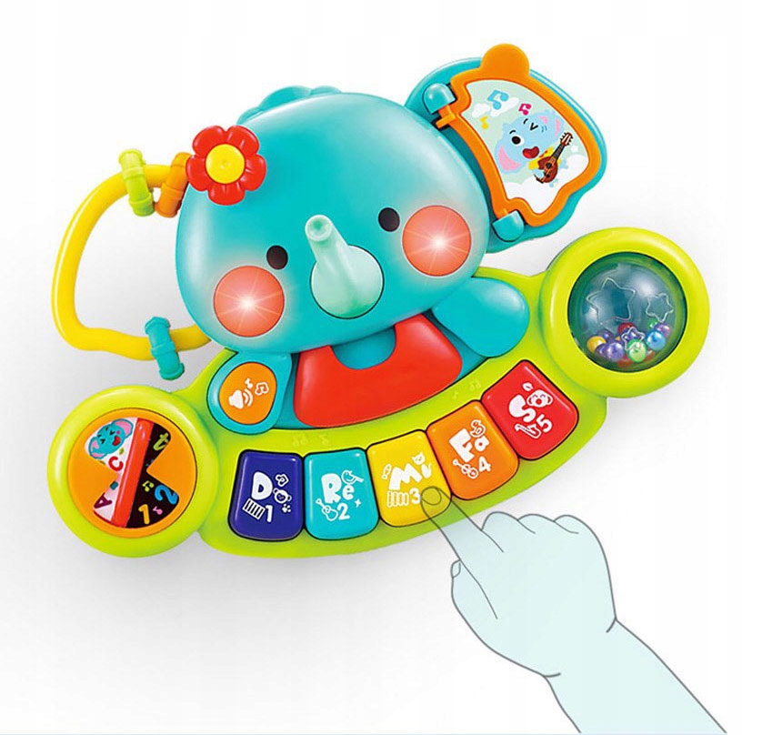 EDUKACYJNE PIANINKO INTERAKTYWNE DLA DZIECI SŁONIK EAN (GTIN) 5903772586879