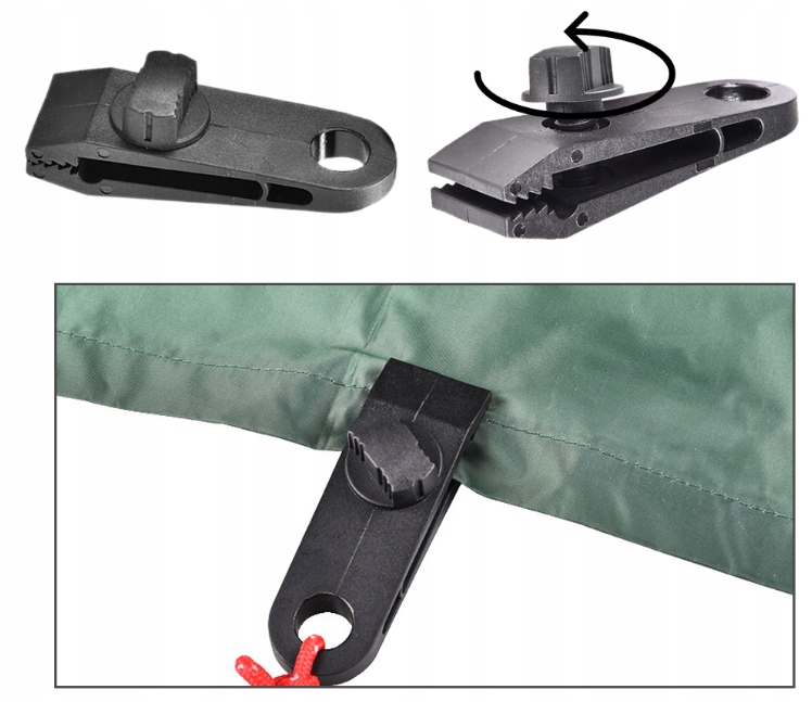 Klips do mocowania namiotu plandeki DIY kotwa 10 Model TP_TM_16600