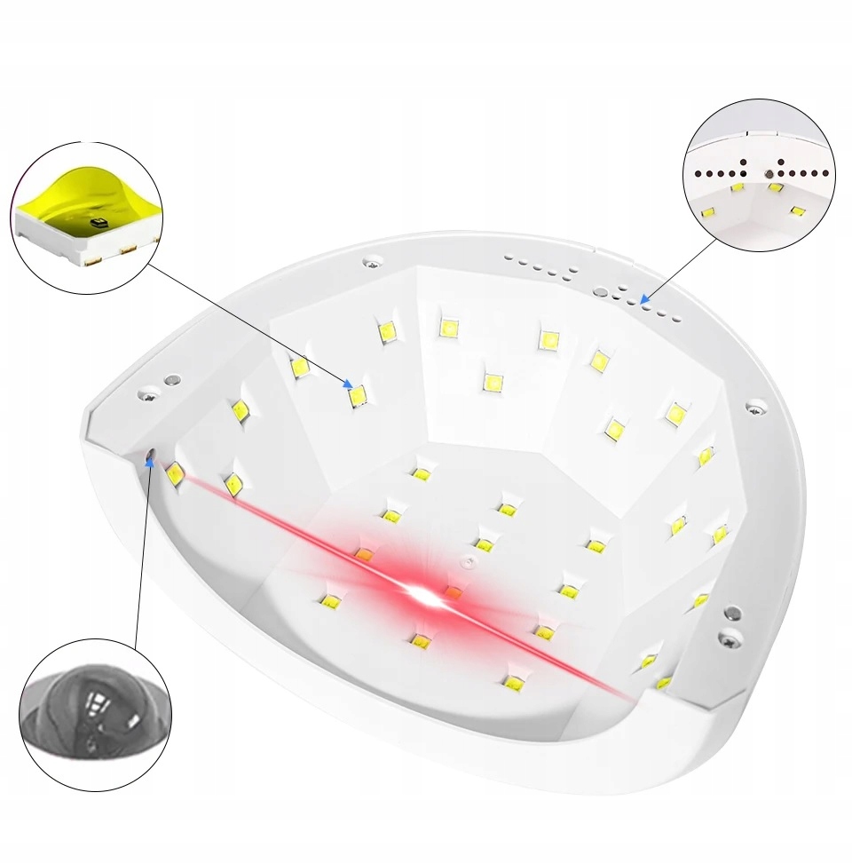 Lampa do paznokci Dual UV/LED 48W SUNone SUN 1S Z TIMEREM SUN 1 Marka Kabos