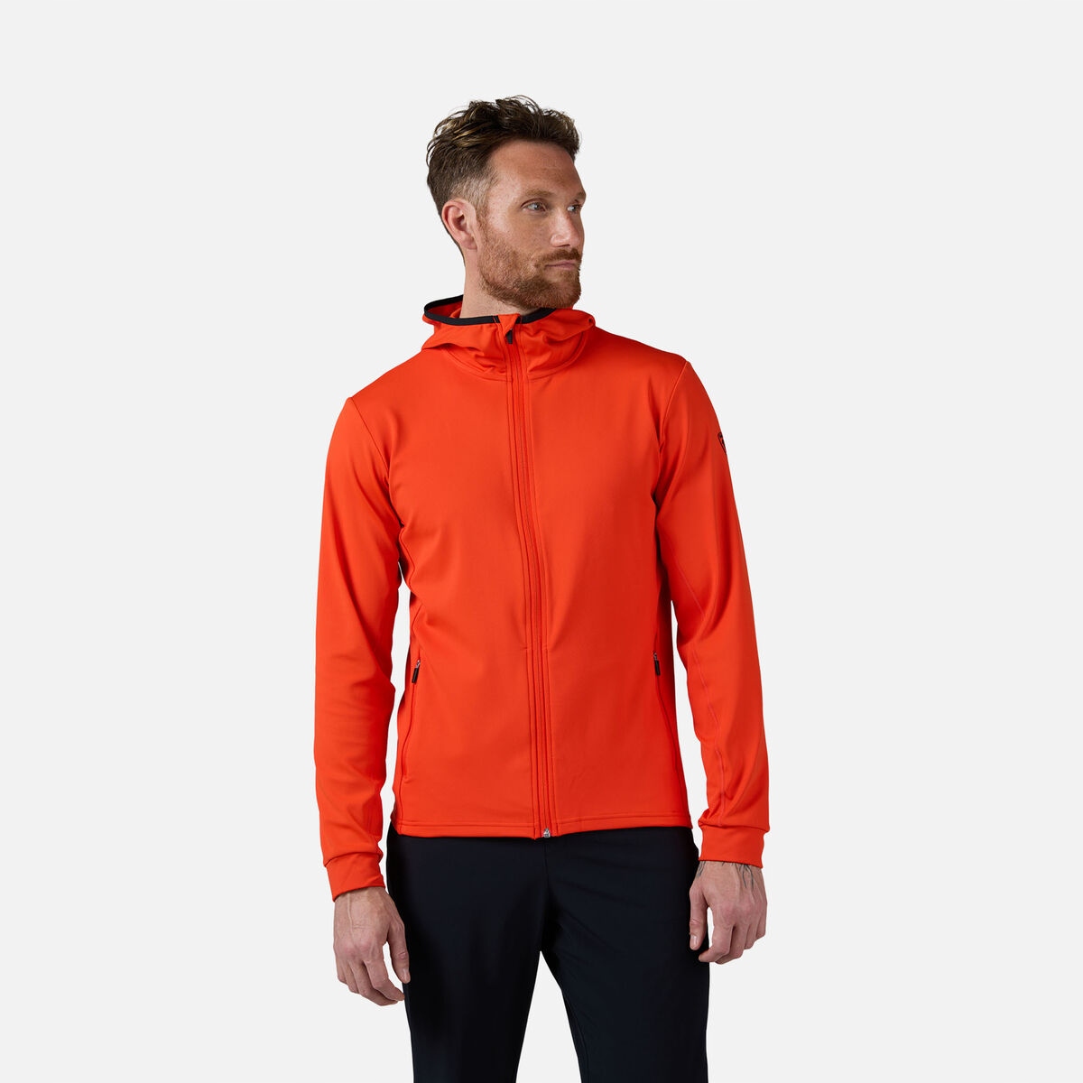 Bluza męska Rossignol Mid Layer Thin Fz pomarańczowa M