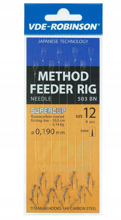 Przypon VDE-Robinson Method Feeder Needle żyłka 0,223mm 10cm nr.8