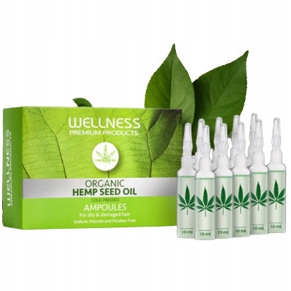 NAWILŻAJĄCE AMPUŁKI DO WŁOSÓW WELLNESS 10ml 10 szt
