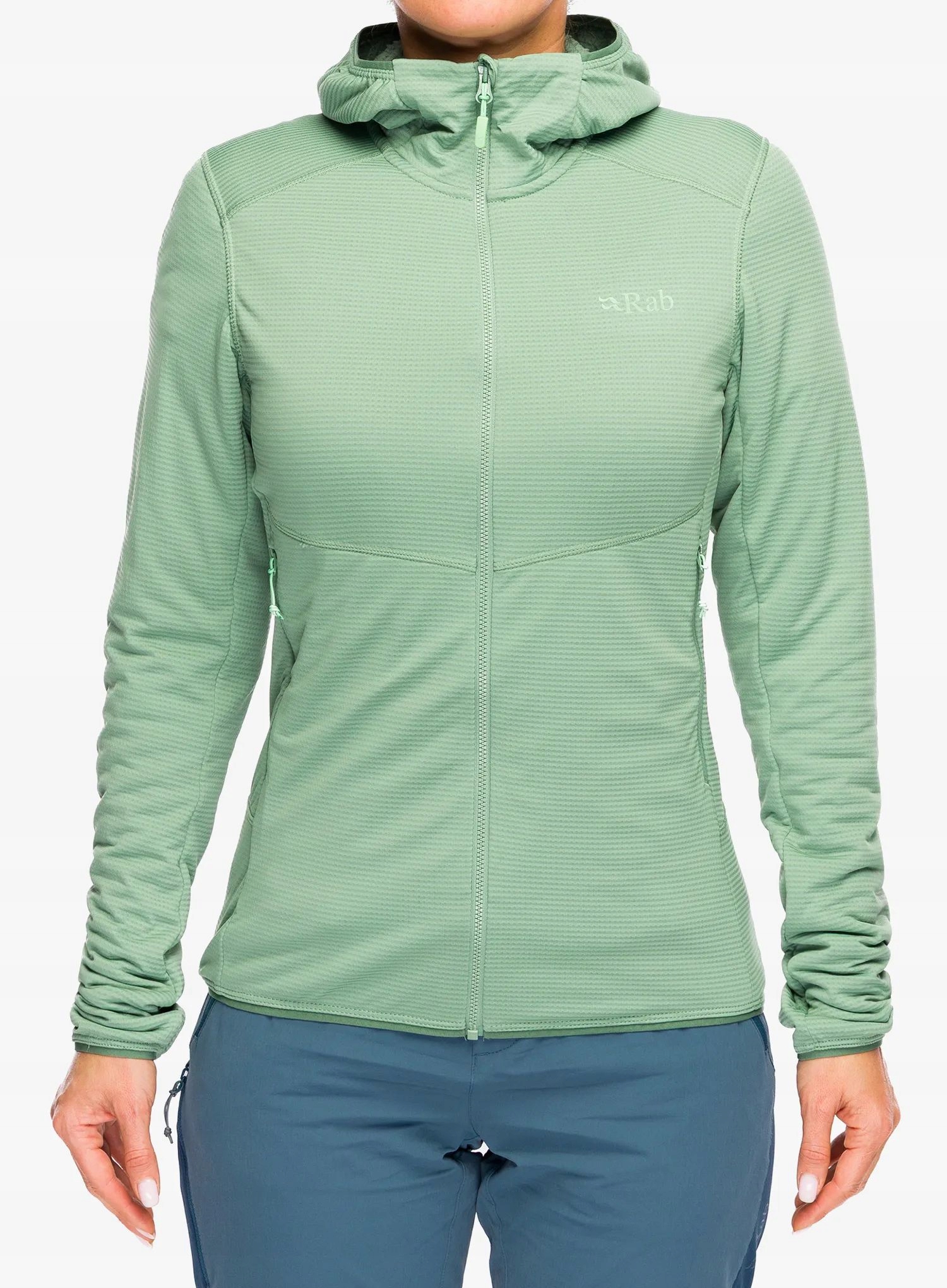 Bluza rozpinana damska Rab Evolute Hoody dark fig green 8 (xs)