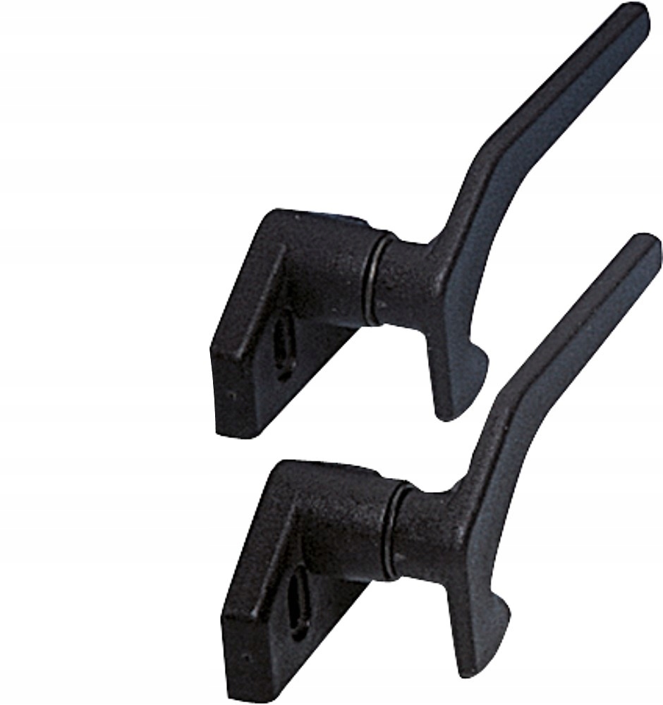 Zamknięcie dźwignia okna przyczepy 2szt czarne