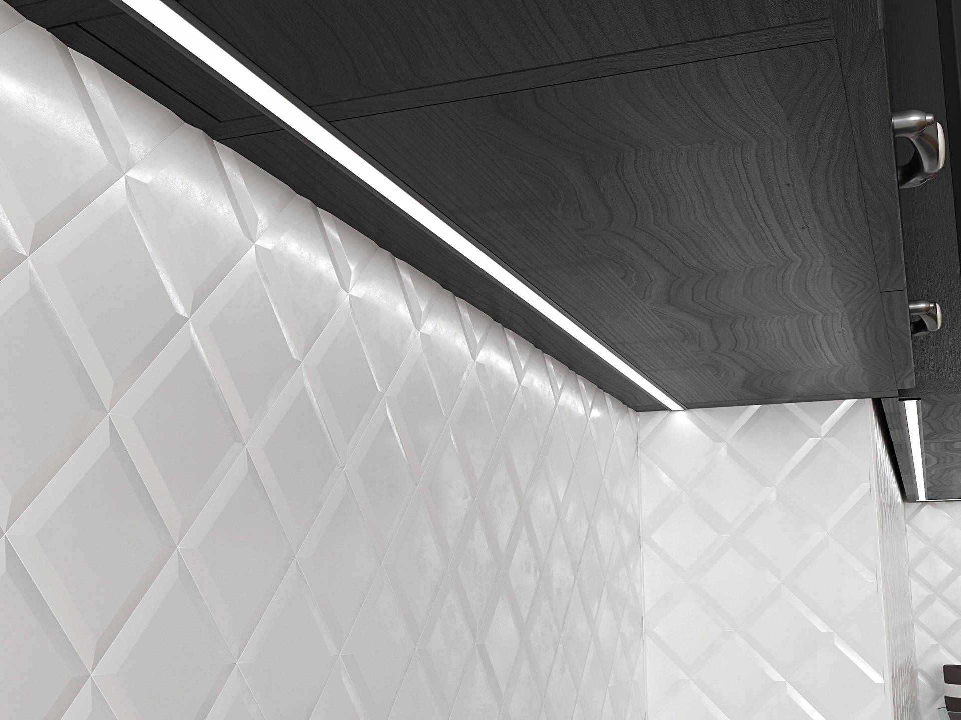 Profil LED wpuszczany P6-1/2 czarny 3m+osłona Rodzaj profilu wpuszczany