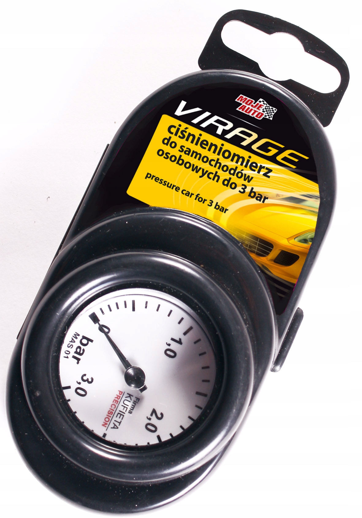 CIŚNIENIOMIERZ DO KÓŁ OD 0 DO 3 BAR Z ETUI VIRAGE