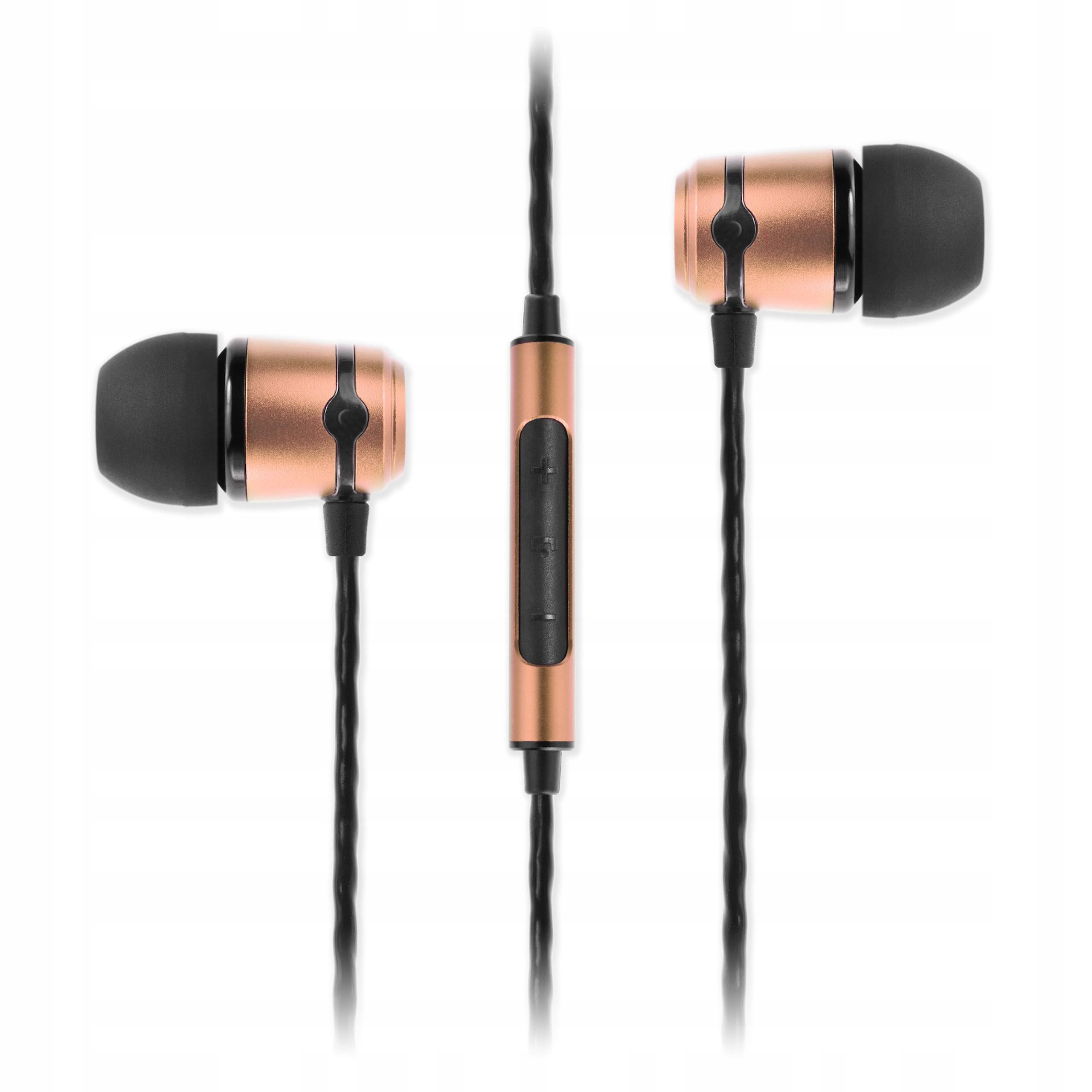

Słuchawki Dokanałowe Soundmagic E50C MIC Złote