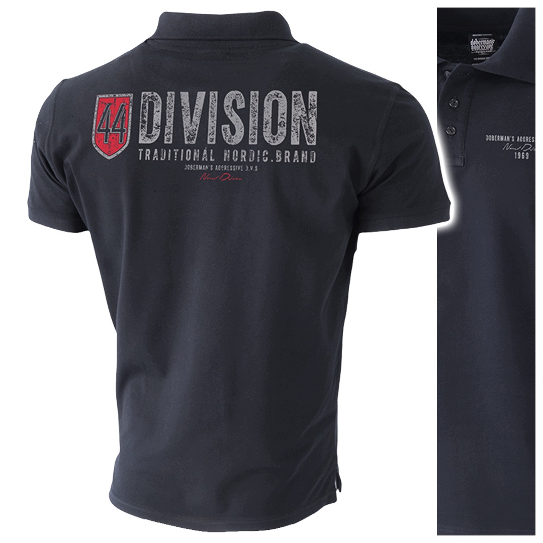 pánská polokošile Dobermans Aggressive "division 44" TSP93 černá L