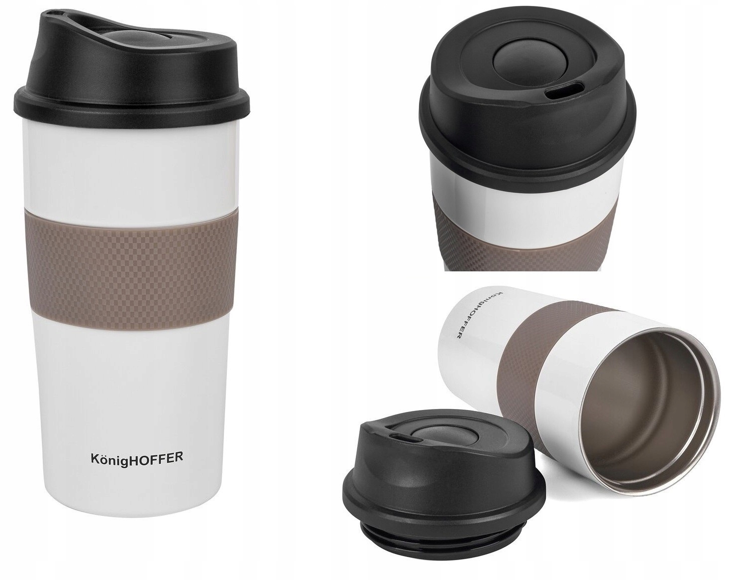 

Kubek Termiczny 440ml Termos Bidon na Kawę Herbatę