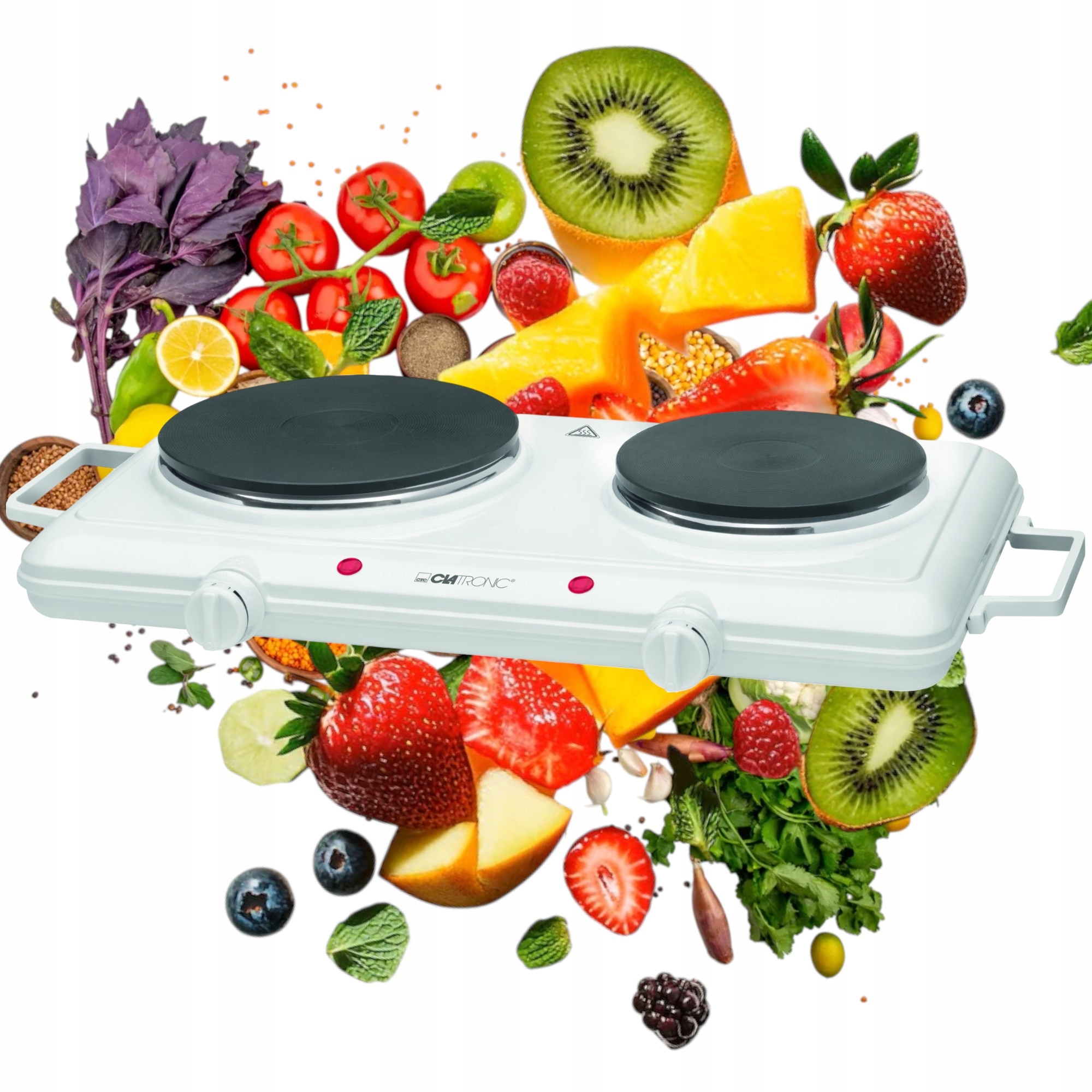 dwupalnikowa Kuchenka Elektryczna 2500W Płyta Na Prąd przenośna turystyczna