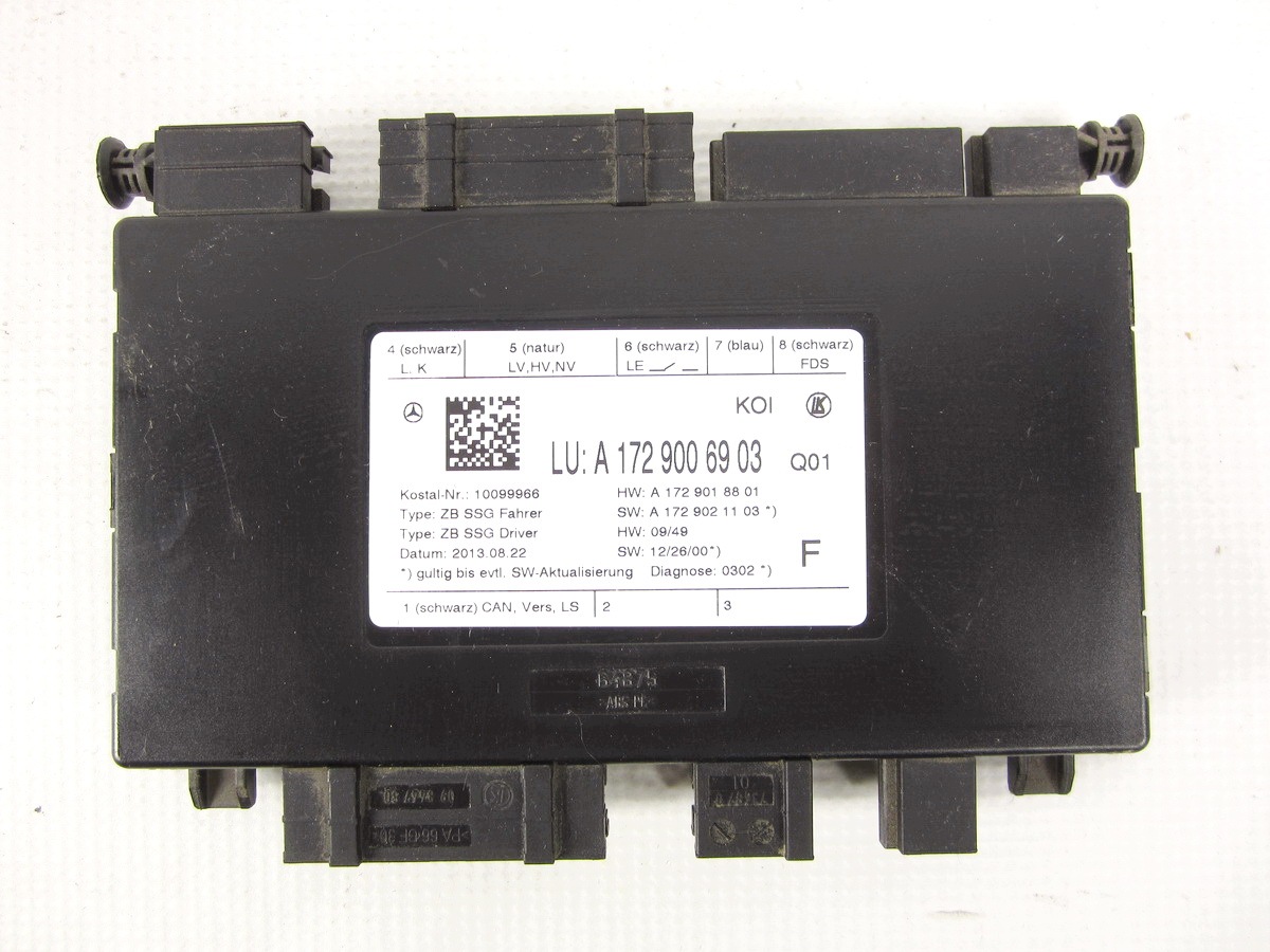 modul bedienteil sitz vorne vorne links Mercedes W212 Lift