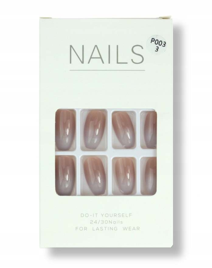 SZTUCZNE PAZNOKCIE TIPSY OMBRE BALLERINA P003-3 Marka inna marka