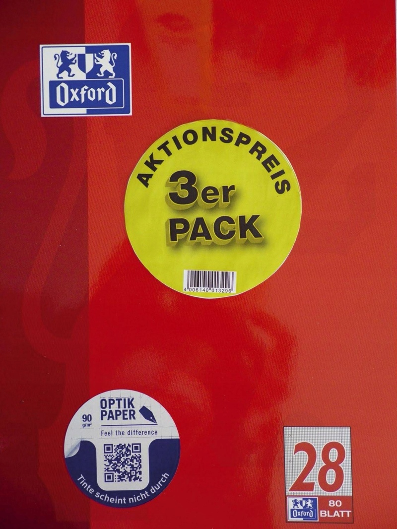 Kroužkový Blok Oxford Kroužkový Blok do školy Akcesoria Školní potřeby