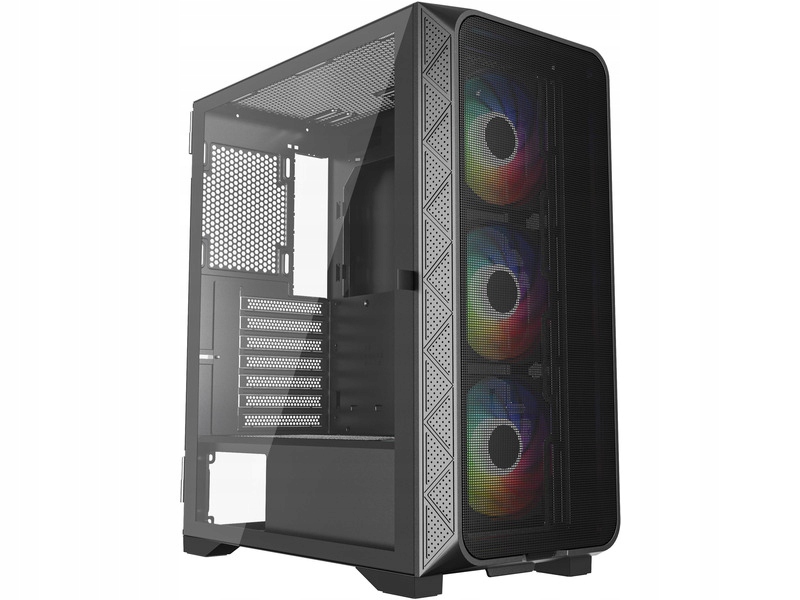 Корпус Gembird Fornax M200f Midi Tower черный