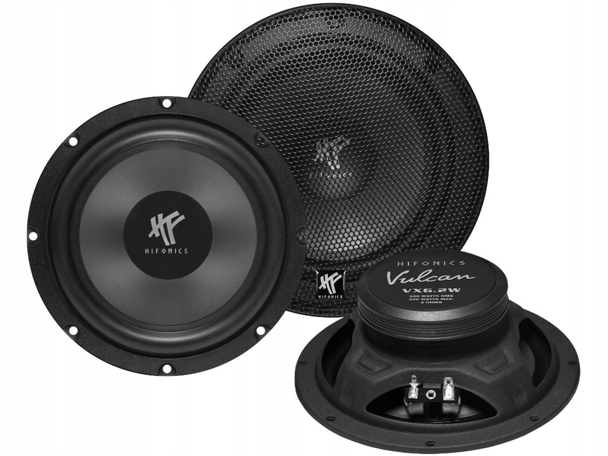 HiFonics VX6.2W Reproduktory Do Auta Woofery 165 mm 100W Rms Maskownice