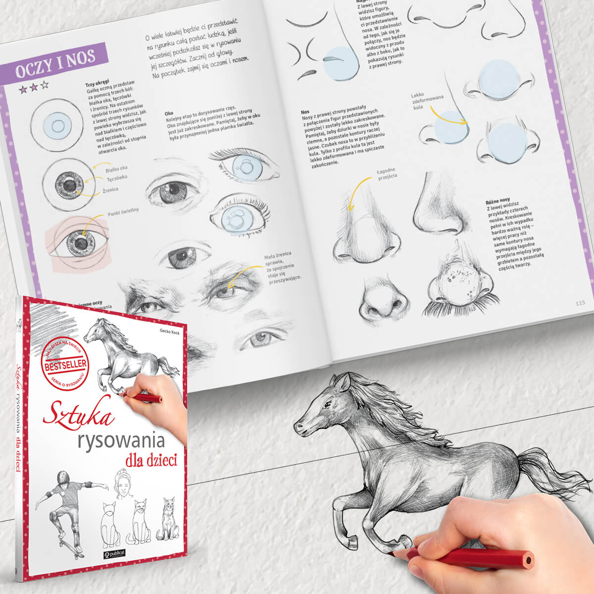 Łatwe Proste RYSOWANIE Sztuka rysowania DLA DZIECI Okładka twarda