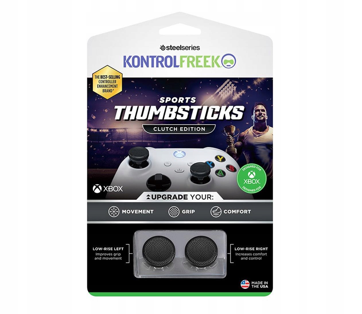 KontrolFreek Sports Clutch Black Clear Kit Xbox