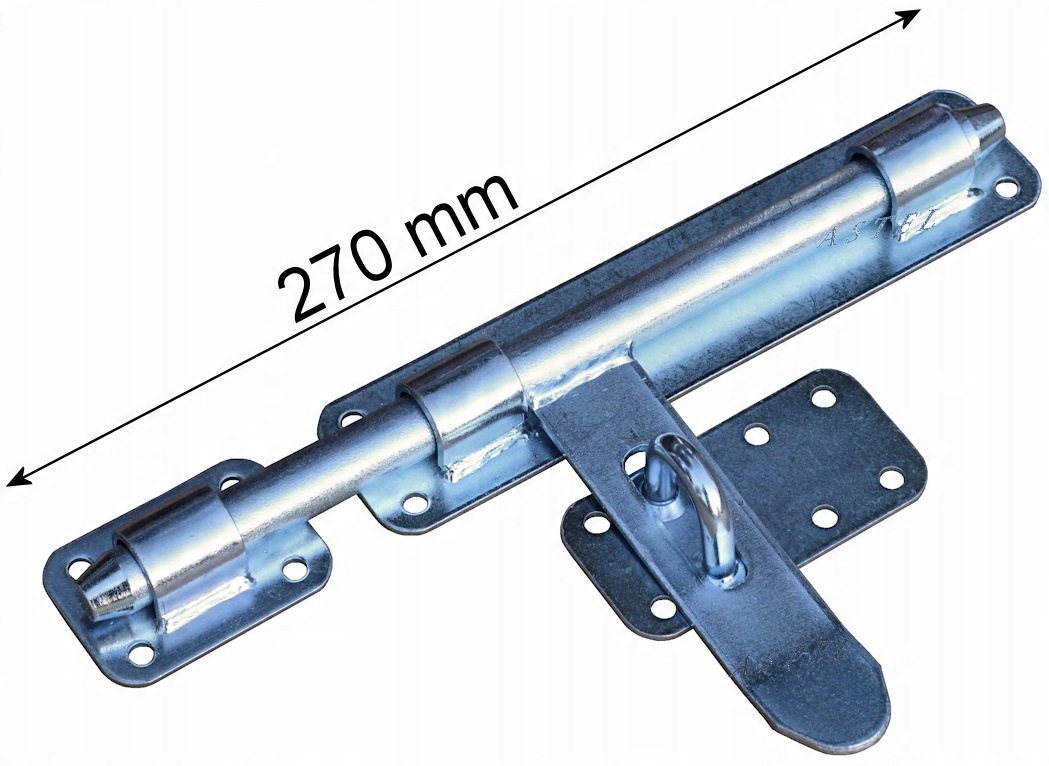 

Zasuwa ocynkowana, Zamknięcie bramy, Rygiel 270 mm