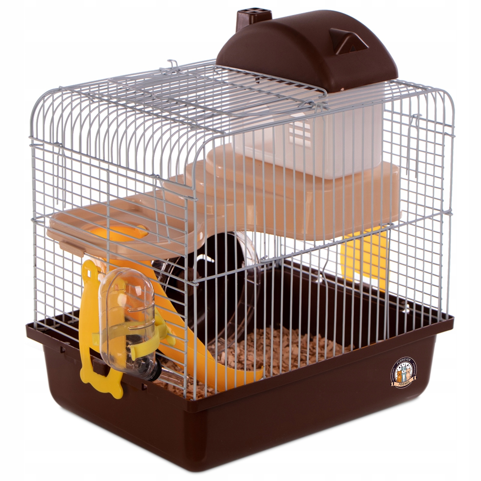 Levně Furrever Friends Miku Homie Klec Pro Křečka Myší Hlodavce Sada M Hnědá