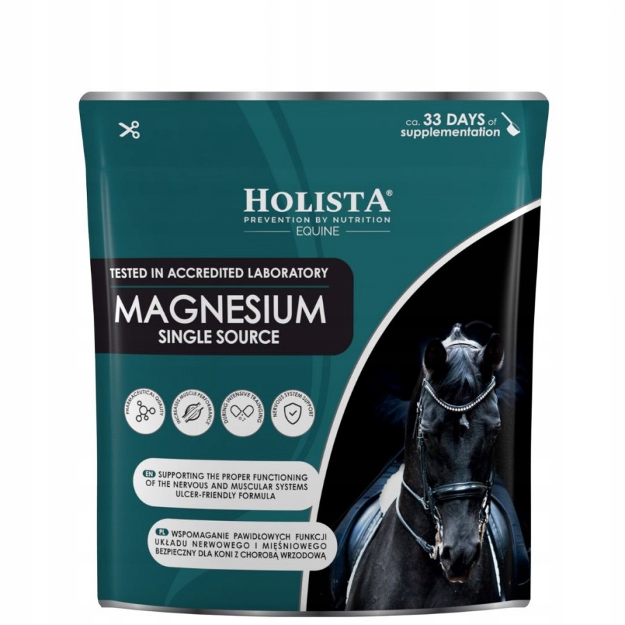Magnez dla koni Holista Magnesium Single Source 800g chelat stres nerwy