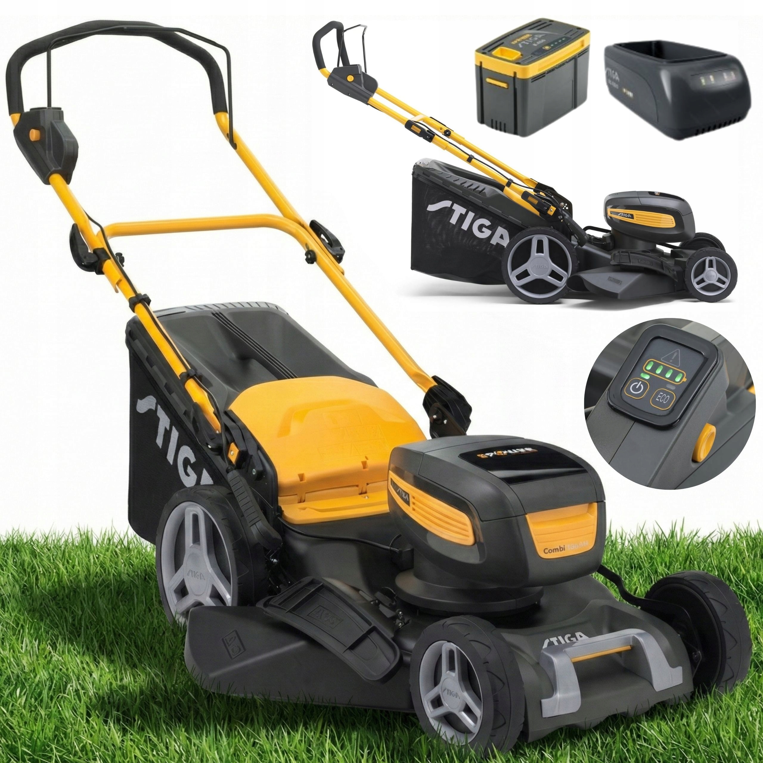 Akumulátorová kosačka Stiga Combi 748Q Ae 46 cm 48V Nabíjačka Aku 5Ah